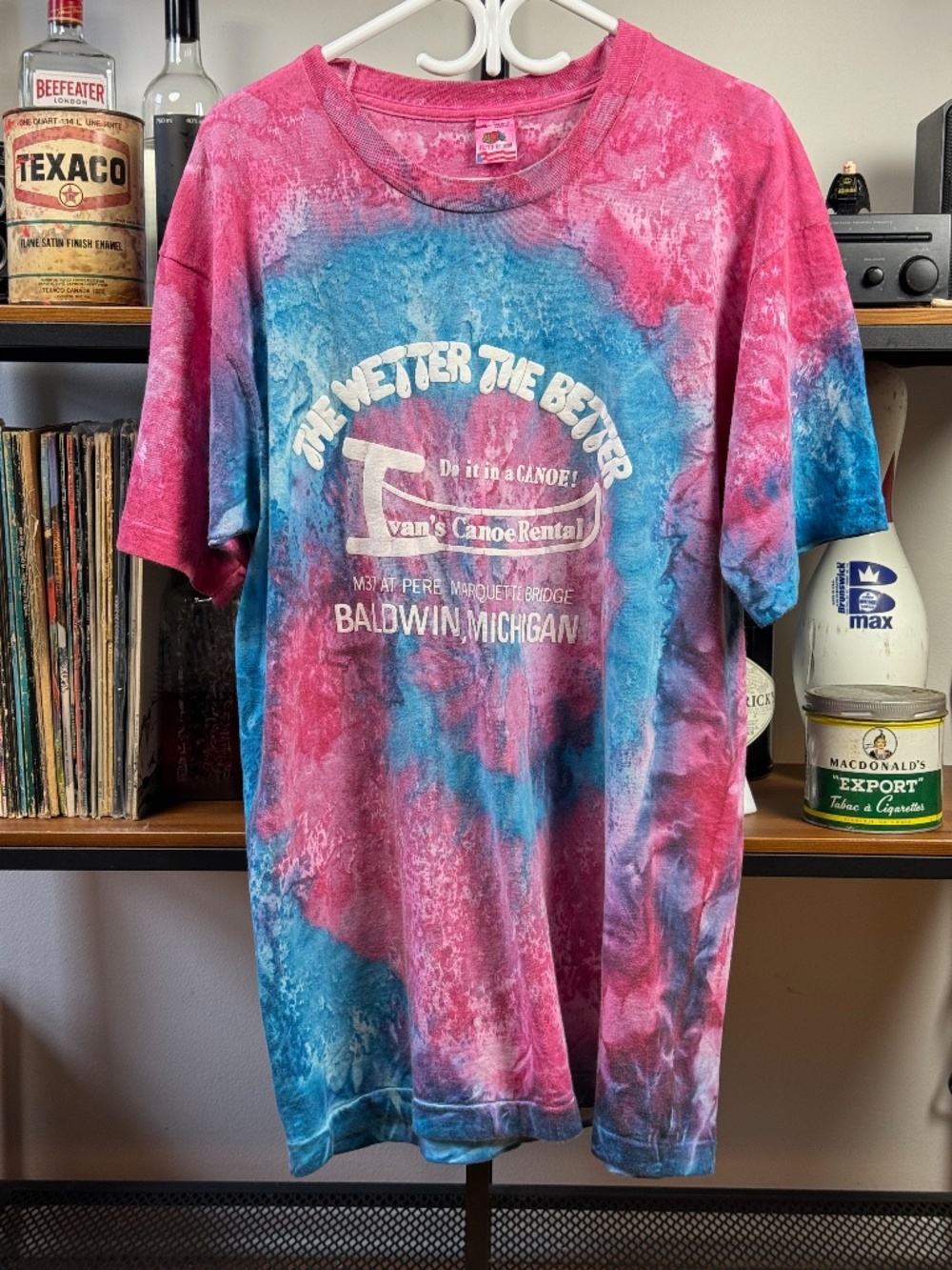 Vintage 90s Tie dye Fruit of the Loom made in USA single stitch tee shirt XL